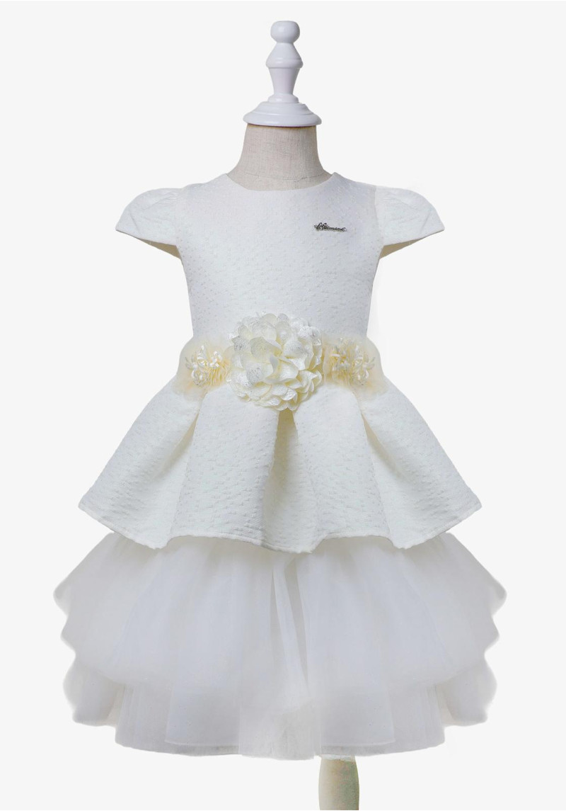 Layered Floralbelt Dress