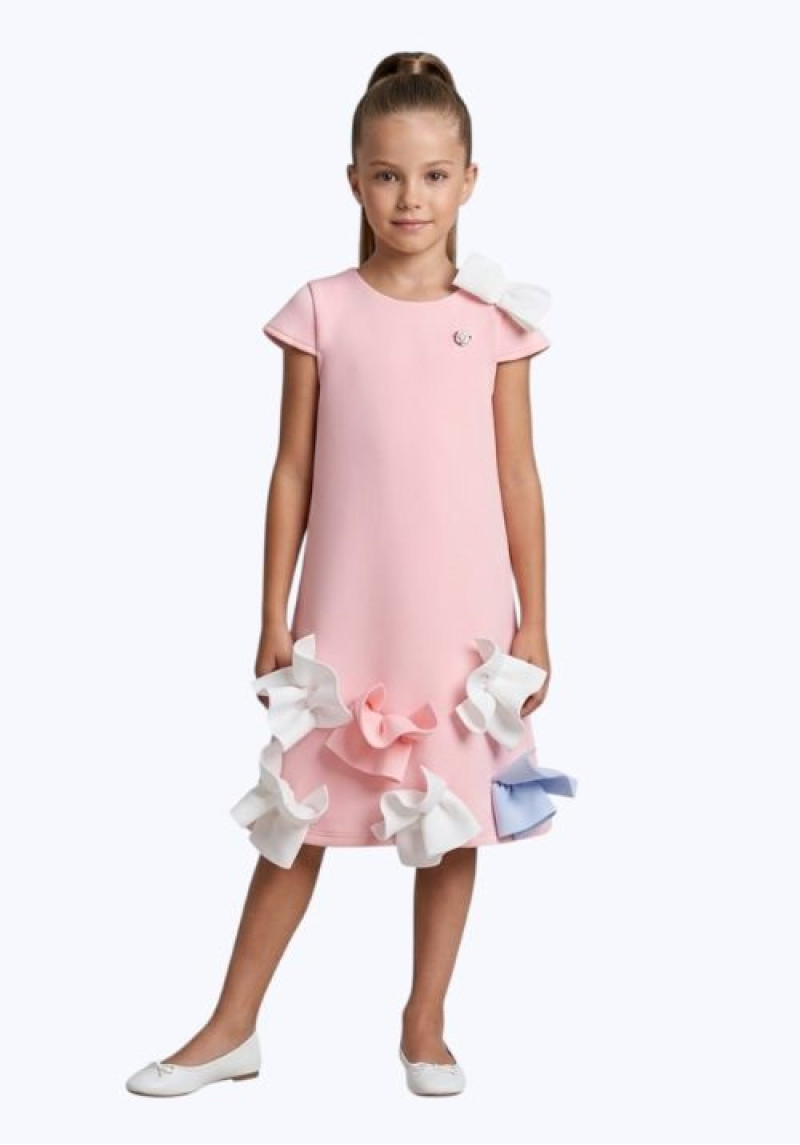 Pastel Bow Hem Dress