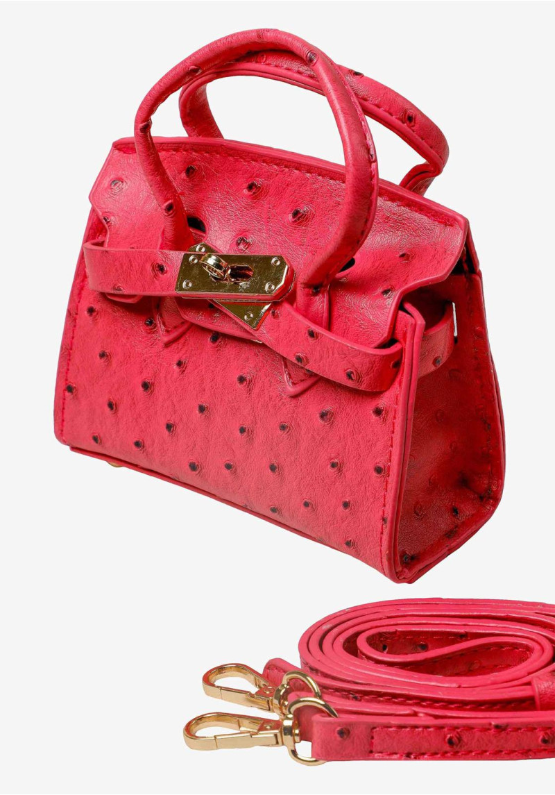 Ostrich-Design Handbag