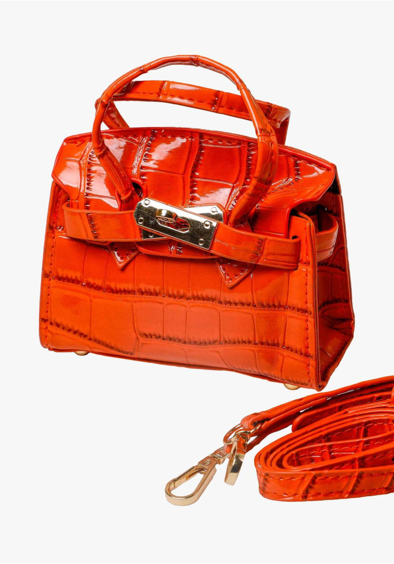 Croc-Effect-Patent-Handbag