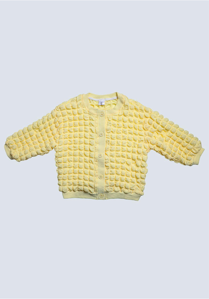 Soft Bubble Plaid Cardigan