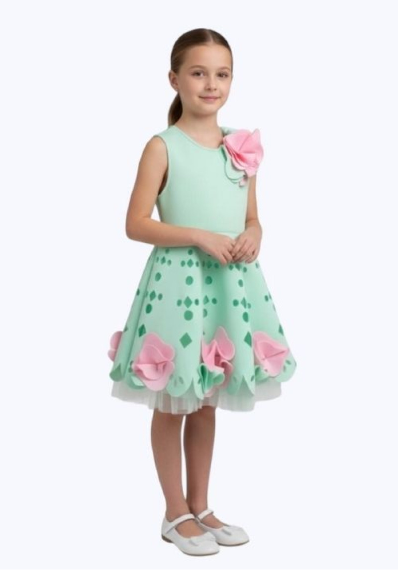 Flower Hem Dress