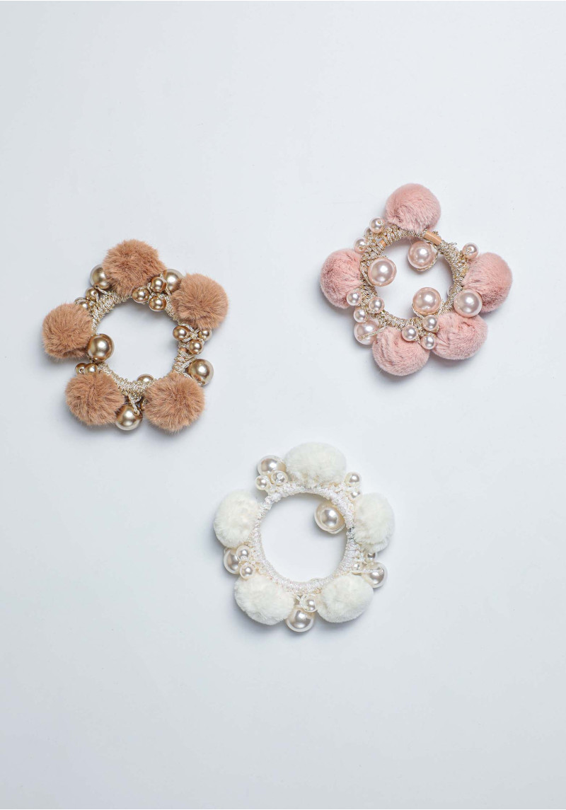 Plush Ball Hair Tie